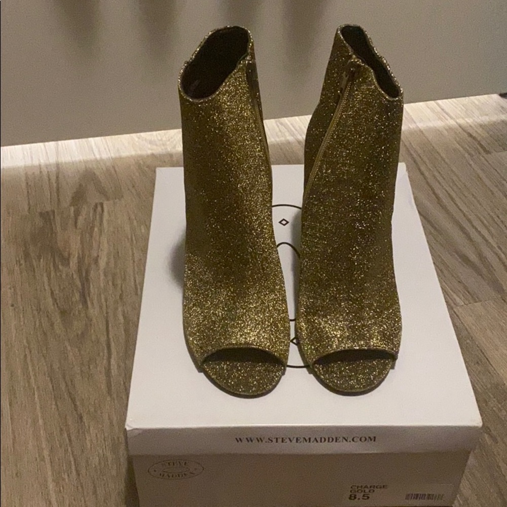 Steve Madden “Charge” Peeptoe Ankle Boots